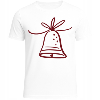 Koszulka Świąteczna Dzwonek Super Nadruk Prezent na Boże Narodzenie