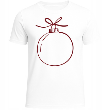 Koszulka Świąteczna Bombka Nadruk HIT Super Prezent na Boże Narodzenie
