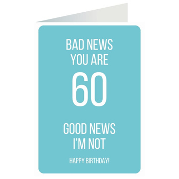Kartka okolicznościowa - Bad news, 60 lat