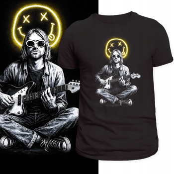 Koszulka Nirvana Kurt Cobain Rock Grunge Koncert Nadruk HD Prezent