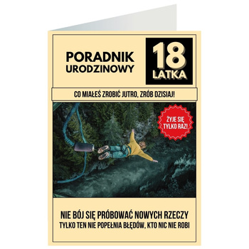 Kartka okolicznościowa - Poradnik, 18 lat