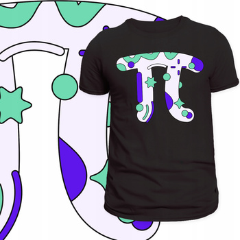 T-Shirt Męski Nadruk Matematyka Inżynier Architekt Liczba Pi Prezent