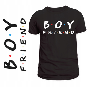 Koszulka Na Dzień Chłopaka z Nadrukiem BoyFriend Idealna na Prezent