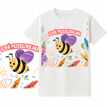 Koszulka na Dzień Przedszkolaka dla Dzieci Nadruk do Przedszkola