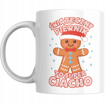 Kubek Na Święta Gwiazdkę Prezent na Mikołaja Mikołajki Świąteczny Piernik