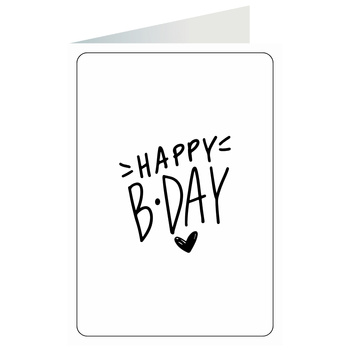 Kartka okolicznościowa - Happy Bday, serce