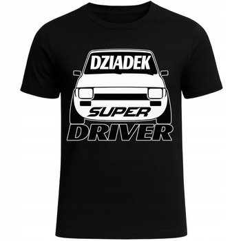 Koszulka Na Dzień Dziadka Nadruk Dziadek Super Driver Ekstra Prezent
