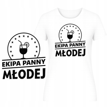 T-Shirt Damski na Wieczór Panieński Koszulka Śmieszny Nadruk Panieńskie