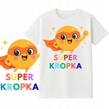 Koszulka na Dzień Kropki do Przedszkola Szkoły Nadruk dla Dzieci
