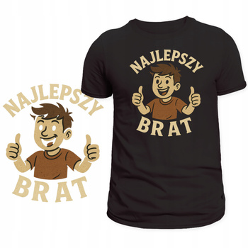 Koszulka Dla Brata Świetny Nadruk Najlepszy Brat HIT Super na Prezent