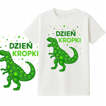 Koszulka na Dzień Kropki dla Dzieci Nadruk do Przedszkola Szkoły