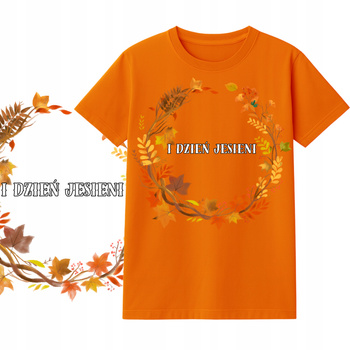 Koszulka dla Dzieci na Dzień Jesieni Nadruk do Szkoły i Przedszkola