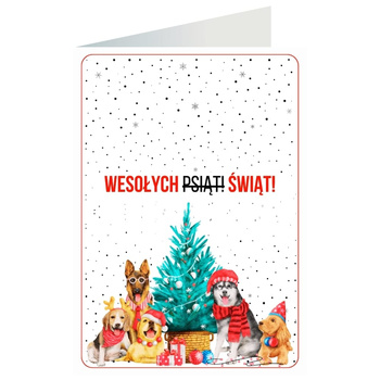 Kartka okolicznościowa - Wesołych psiąt!