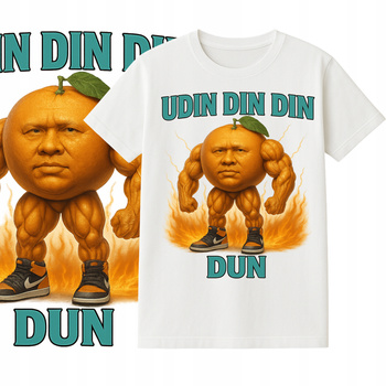 T-Shirt Dziecięcy Koszulka Super Brainrot Udin Din Din Dun Prezent