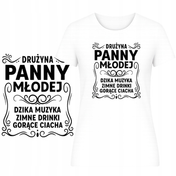 T-Shirt Damski Koszulka na Wieczór Panieński Zabawny Nadruk Panieńskie