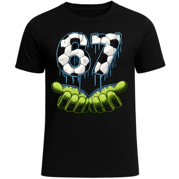 Koszulka Świąteczna Dziecięca 67 SIX SEVEN Piłka Nożna HIT Prezent