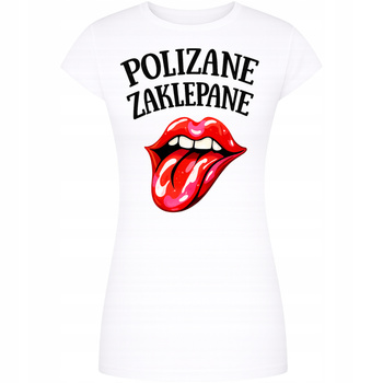 Koszulka Na Walentynki Śmieszny Nadruk Polizane Zaklepane Super Prezent