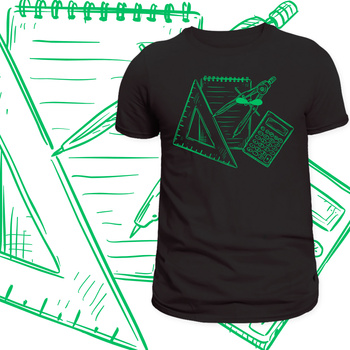 T-Shirt Męski Śmieszny Nadruk Matematyka Matematyk Szkoła Liczby Prezent