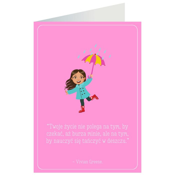 Kartka okolicznościowa - Deszcz