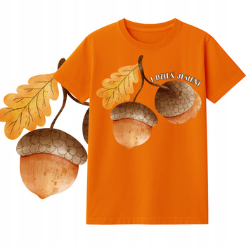 Koszulka na Dzień Jesieni dla Dzieci Nadruk do Szkoły i Przedszkola