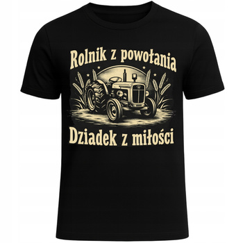 Koszulka Na Dzień Dziadka Nadruk Dziadek Rolnik Super Ekstra na Prezent