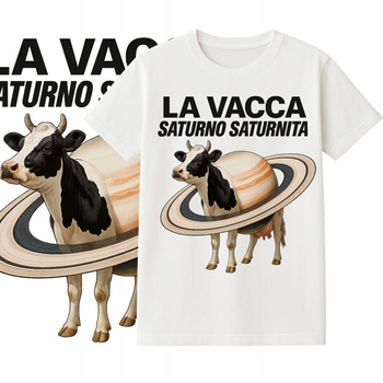 T-Shirt Dziecięcy Koszulka Super Brainrot Saturno Saturnita Prezent