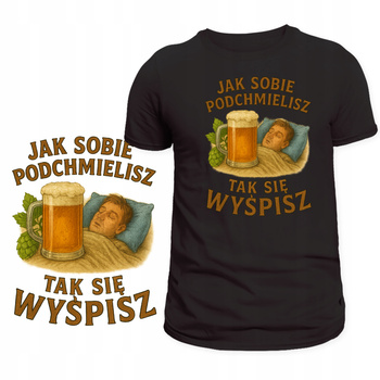 Koszulka dla Piwosza Super Nadruk Chmiel HIT Prezent Dla Konesera Piwa