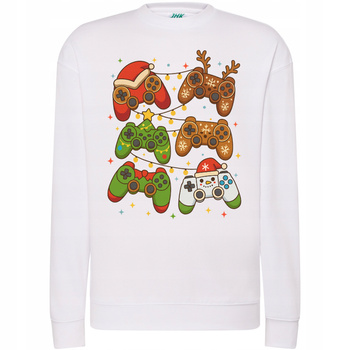 Bluza Świąteczna Gamingowa z Padami Super Prezent dla Gracza na Święta