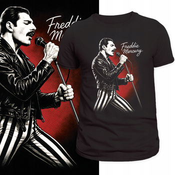 Koszulka Queen Freddie Mercury Klasyczny Rock Koncert Nadruk HD Prezent