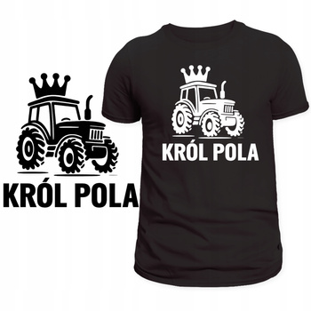 T-Shirt na Żniwa Męska Koszulka Nadruk Król Pola Lato Rolnik Prezent