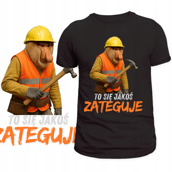 T-Shirt Męski Koszulka Nadruk Nosacz Janusz Majster Śmieszny Prezent