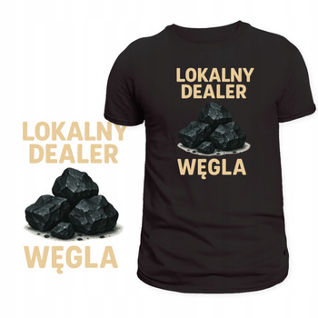 Koszulka Dla Sprzedawcy Węgla Śmieszny Nadruk Dealer Super Prezent