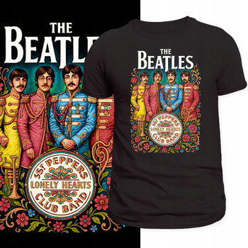 Koszulka The Beatles Rock Band UK Muzyka Nadruk HD Prezent na Koncert