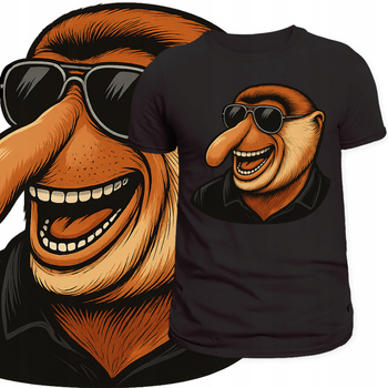 T-Shirt Męski Koszulka Nadruk Janusz Nosacz Śmieszny Prezent Dzień Ojca