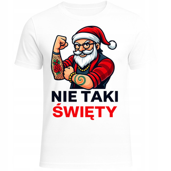 Koszulka Świąteczna Zabawna Mikołaj Humor Na Śmieszny Prezent Święta