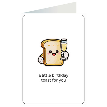 Kartka okolicznościowa - Toast tost