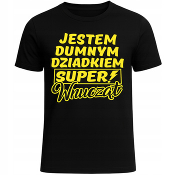 Koszulka Na Dzień Dziadka Z Super Nadrukiem Zabawny Prezent Dla Dziadka