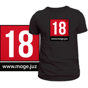 T-Shirt Męski Koszulka Nadruk 18 LAT Super Prezent Osiemnaste Urodziny