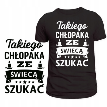 Koszulka Na Dzień Chłopaka ze Śmiesznym Nadrukiem Super HIT na Prezent