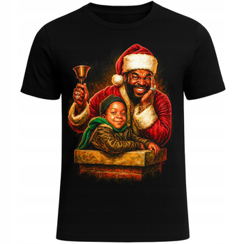 Koszulka Świąteczna Śmieszny Nadruk Grafika 3D HIT Prezent Świąteczny