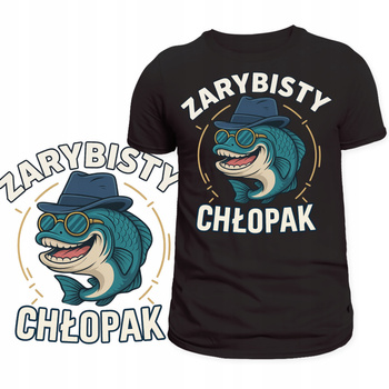 Koszulka Na Dzień Chłopaka Idealna na Prezent Nadruk Zarybisty Chłopak