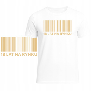 T-Shirt Męski Koszulka Nadruk 18 LAT Super Prezent Osiemnastka Urodziny