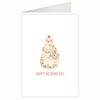 Kartka okolicznościowa - Ślub, tort