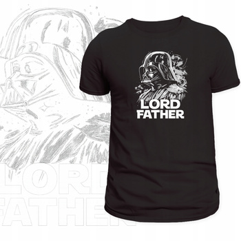 T-Shirt Męski Koszulka Nadruk Lord Father STAR WARS Prezent Dzień Ojca