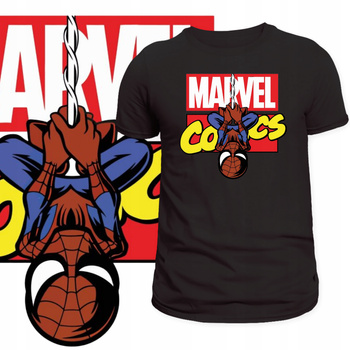 T-Shirt Męski Koszulka Nadruk Spiderman Marvel Comics Superhero Prezent