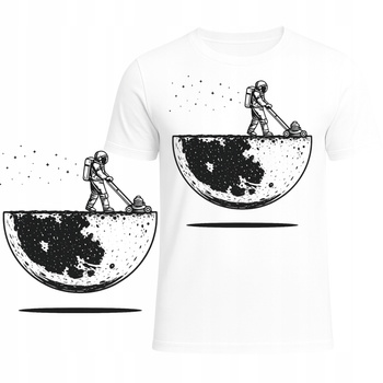 Koszulka z Motywem Kosmonauty Super Nadruk Idealny na Zabawny Prezent