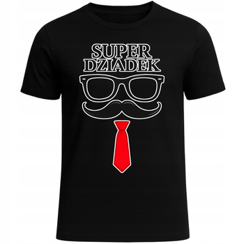 Koszulka Na Dzień Dziadka Nadruk Super Dziadek Śmieszny Ekstra Prezent