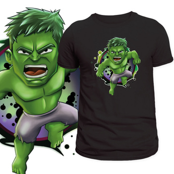T-Shirt Męski Koszulka Nadruk Hulk Marvel Comics Superhero Prezent