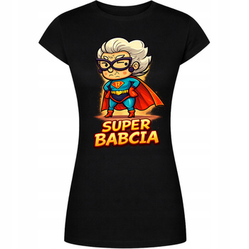 Koszulka Na Dzień Babci Z Nadrukiem Super Babcia Bohaterka Prezent HIT