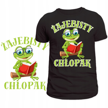 Koszulka Na Dzień Chłopaka Prezent Super Nadruk HIT Żajebisty Chłopak